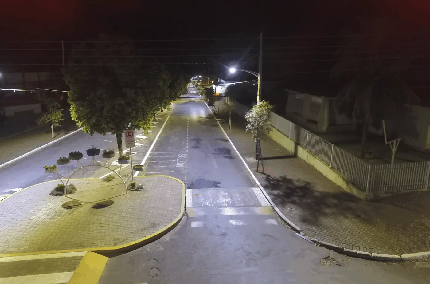 Iluminação pública LED em Nova Londrina (PR) — foto aérea 2 de 7