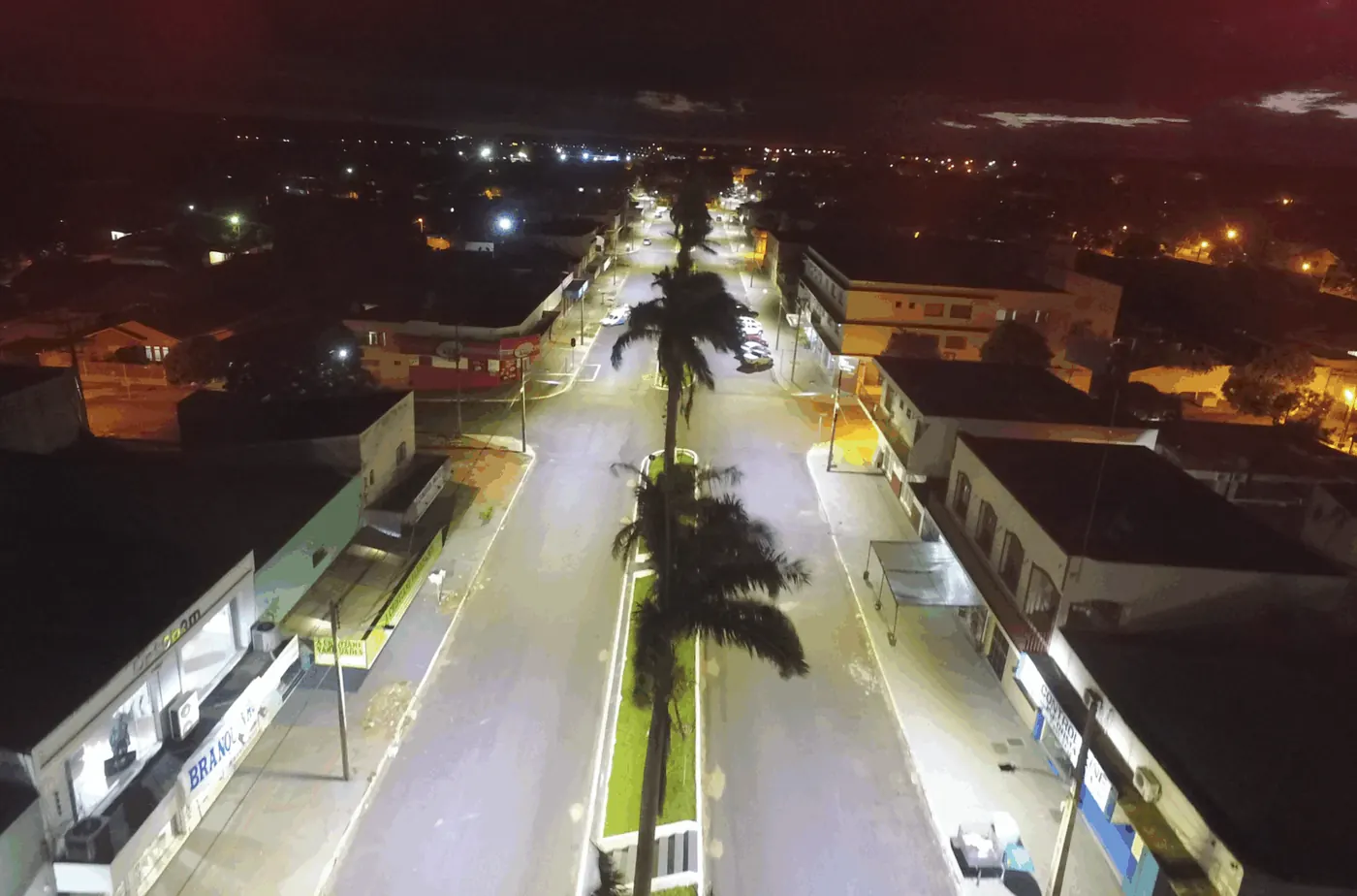 Iluminação pública LED em Nova Londrina (PR) — foto aérea 5 de 7