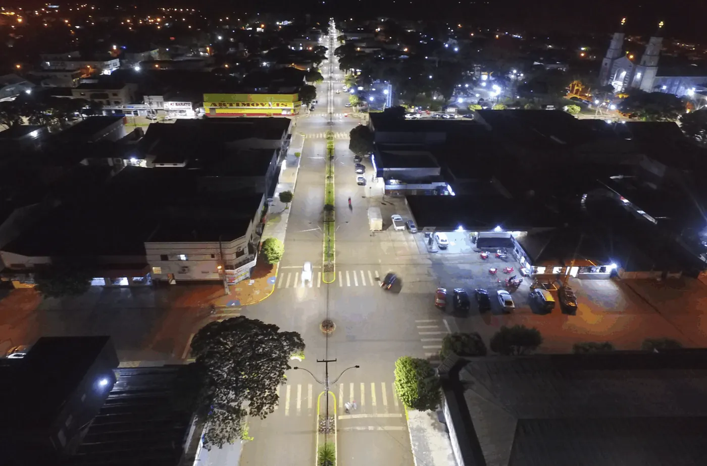 Iluminação pública LED em Campina Grande — foto aérea 8 de 10