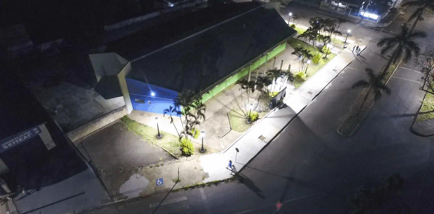 Iluminação pública LED em Colorado (PR) — foto aérea 6 de 9