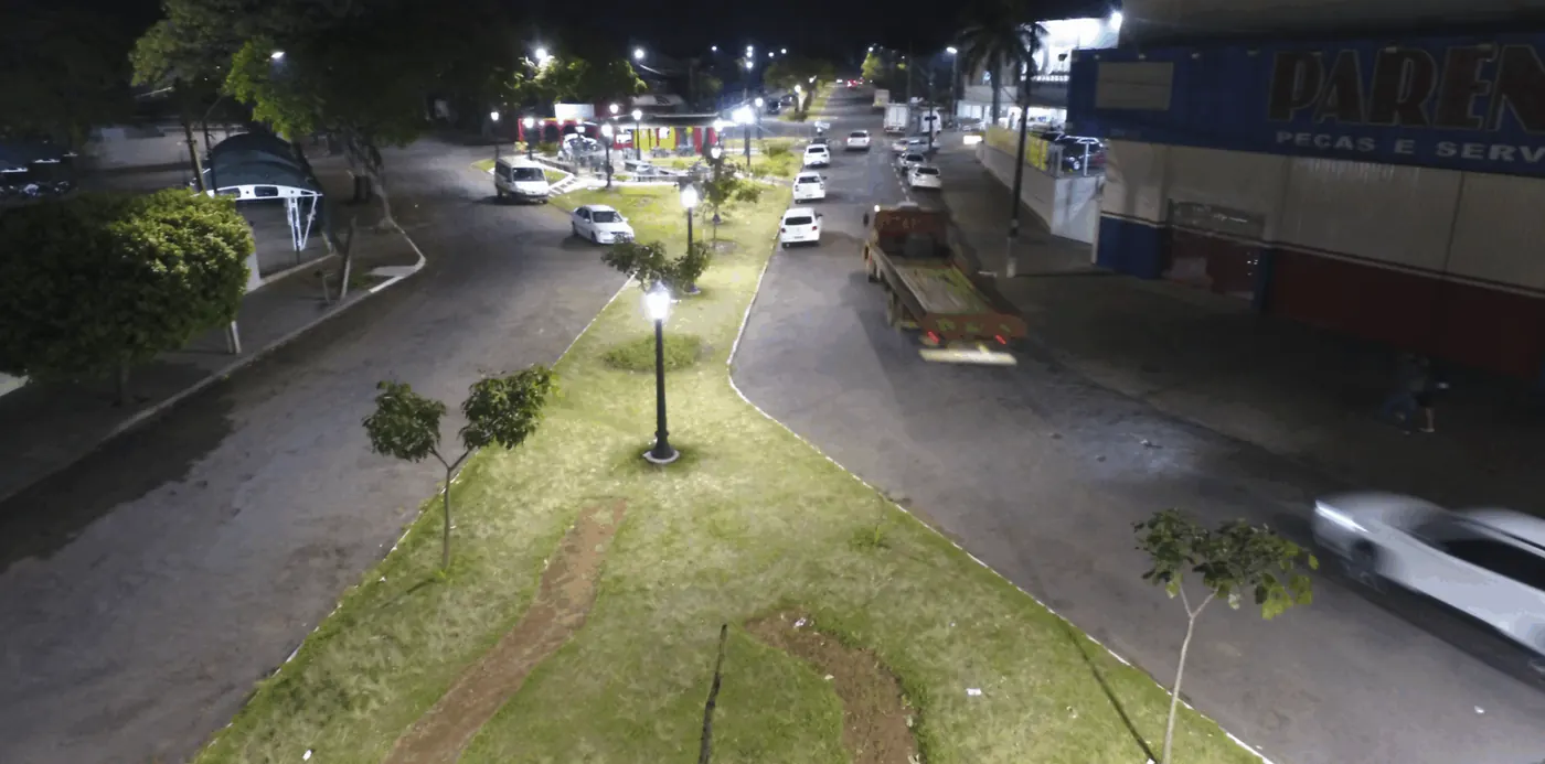 Iluminação pública LED em Colorado (PR) — foto aérea 9 de 9
