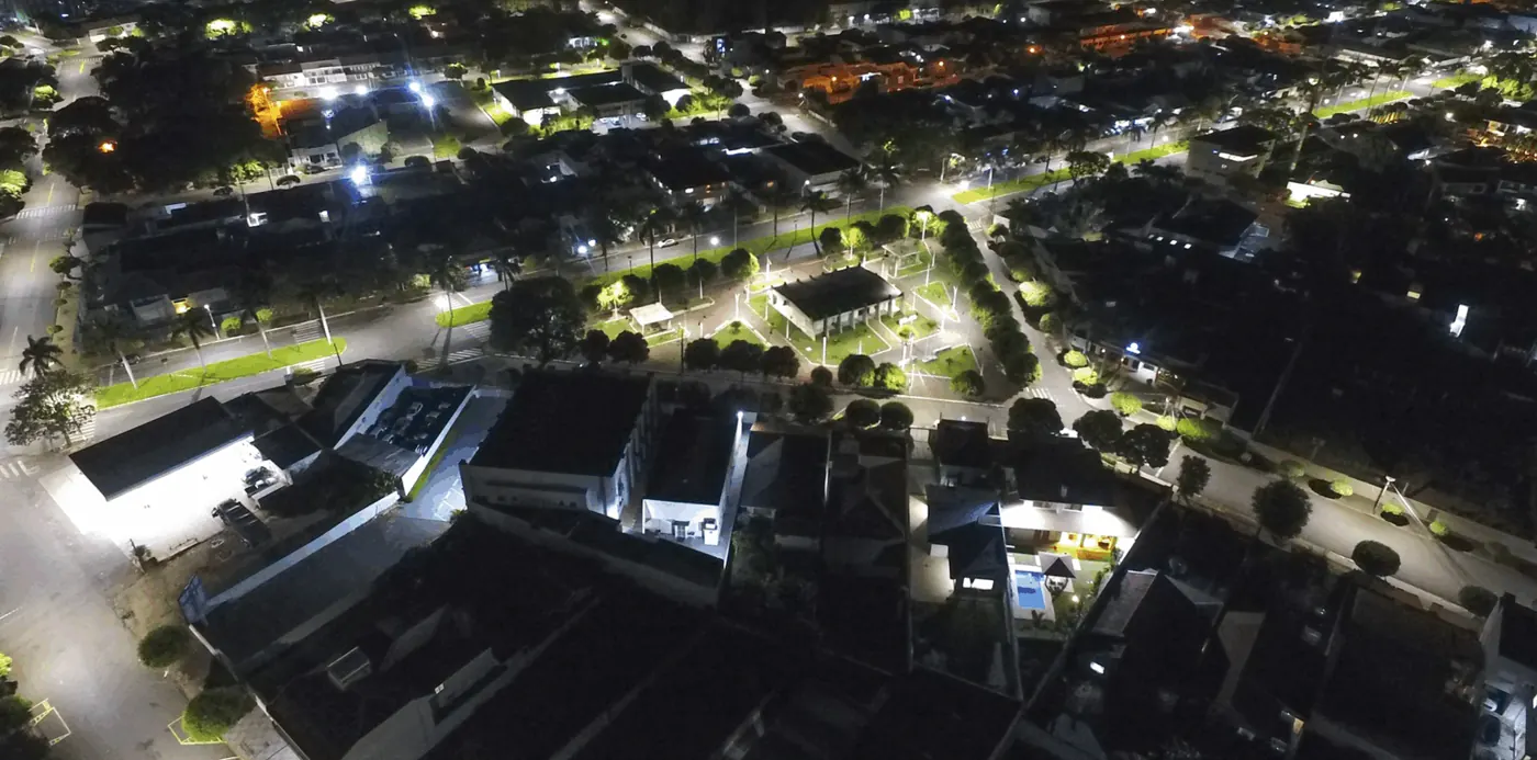 Iluminação pública LED em Goioerê (PR) — foto aérea 3 de 8