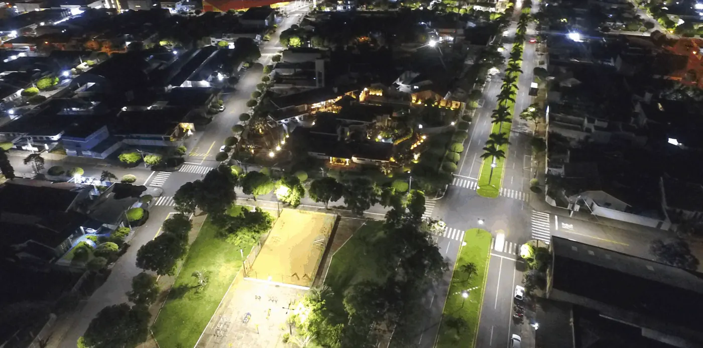 Iluminação pública LED em Goioerê (PR) — foto aérea 7 de 8