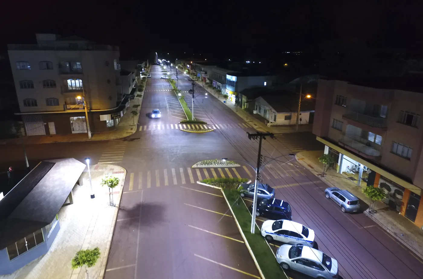 Iluminação pública LED em Juranda (PR) — foto aérea 4 de 6