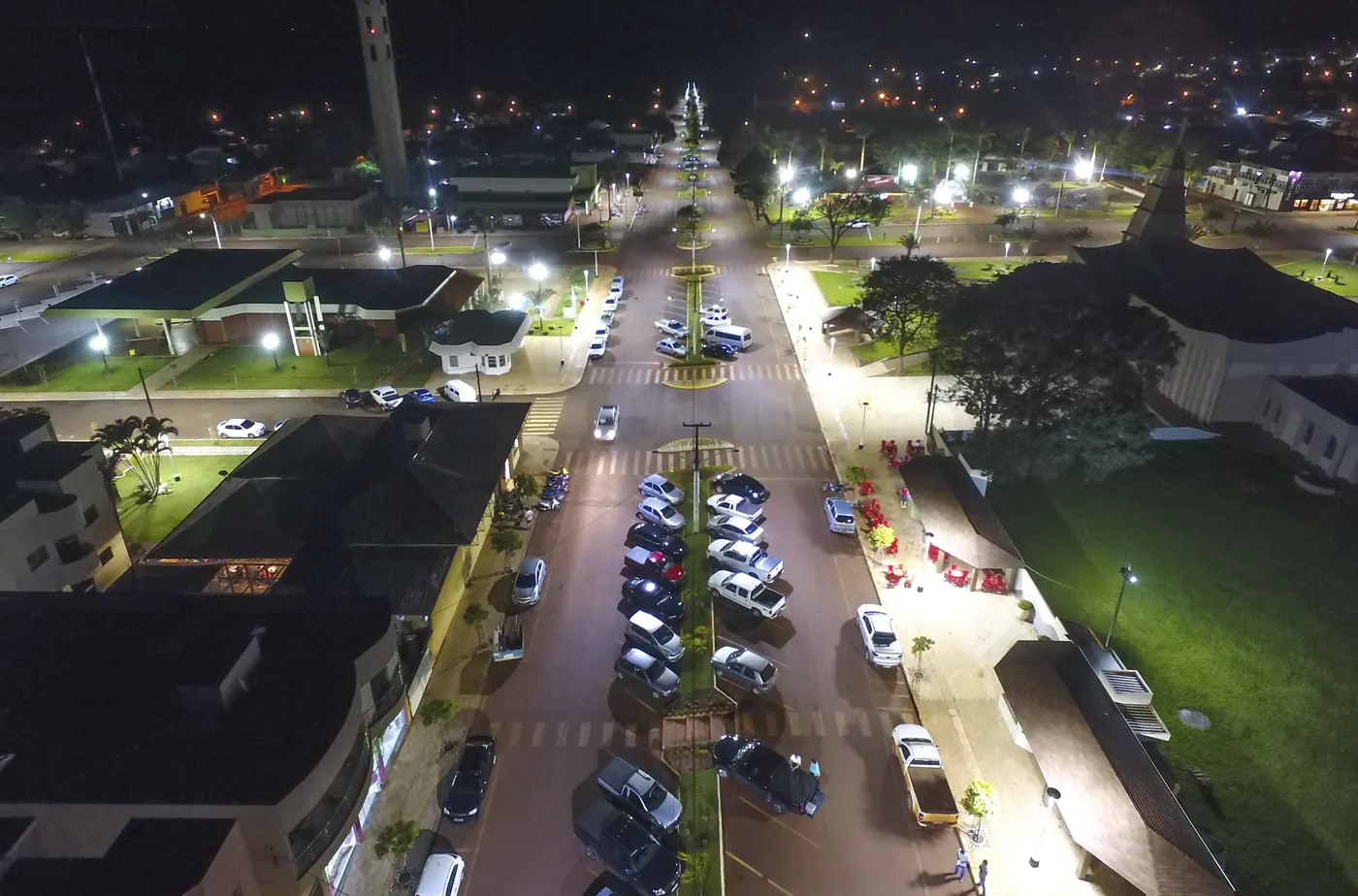 Iluminação pública LED em Juranda (PR) — foto aérea 5 de 6