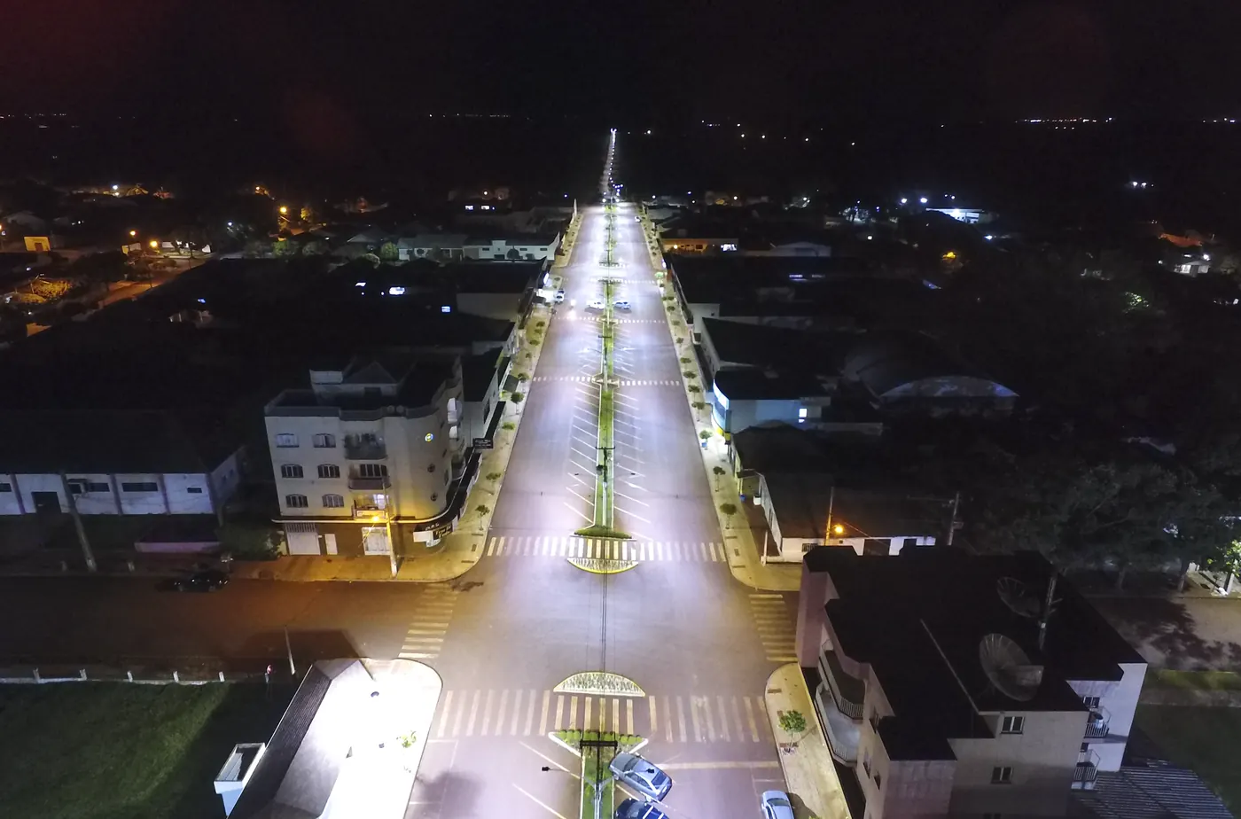 Iluminação pública LED em Juranda (PR) — foto aérea 6 de 6