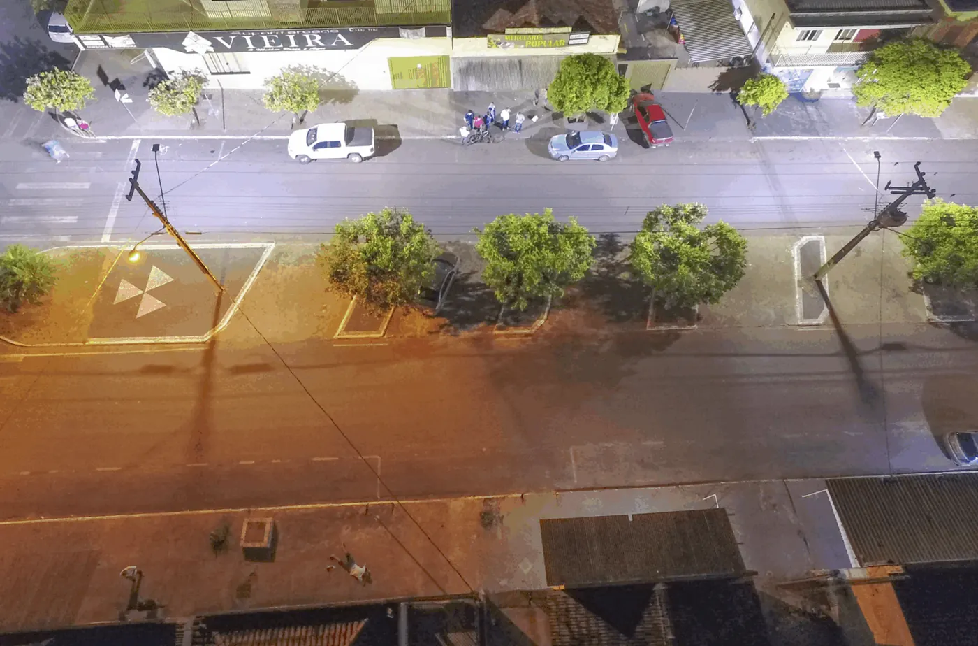 Iluminação pública LED em Marilena (PR) — foto aérea 2 de 4