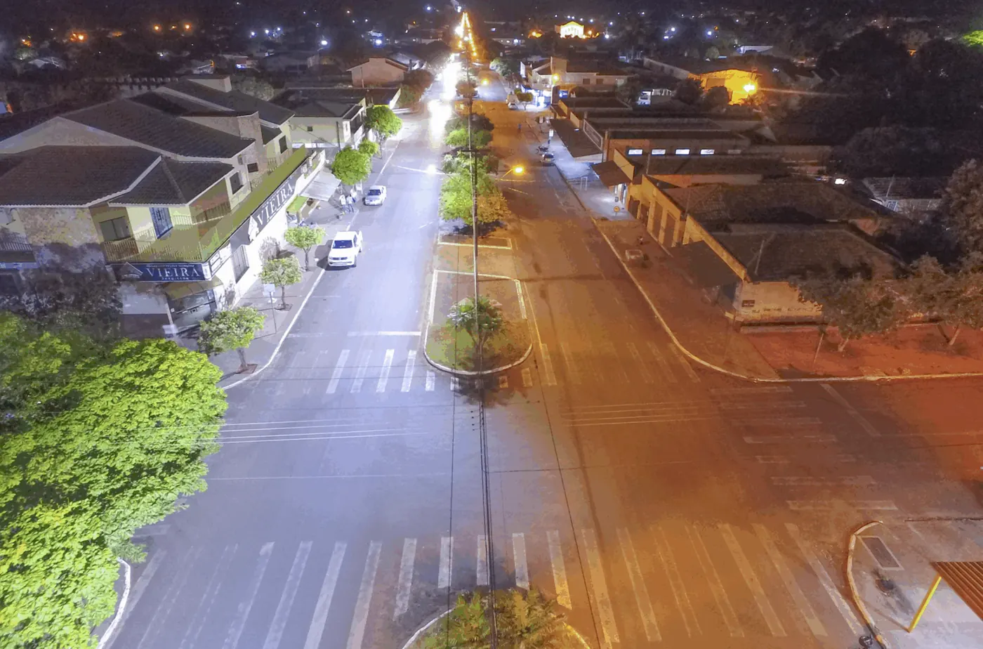 Iluminação pública LED em Marilena (PR) — foto aérea 3 de 4