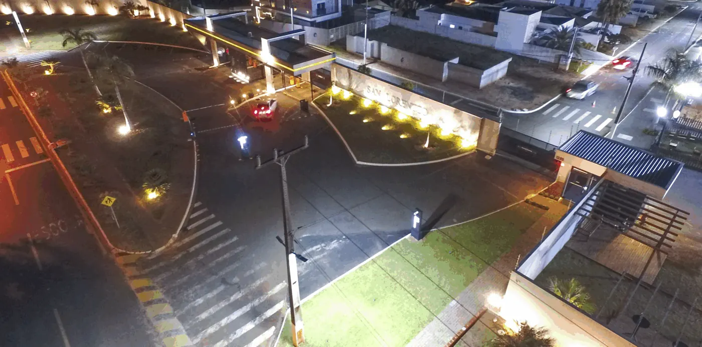 Residencial San Lorenzzo: iluminação LED — foto aérea 2 de 8