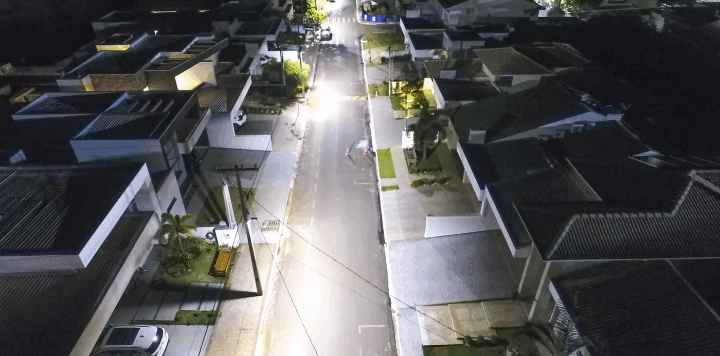 Residencial San Lorenzzo: iluminação LED — foto aérea 4 de 8