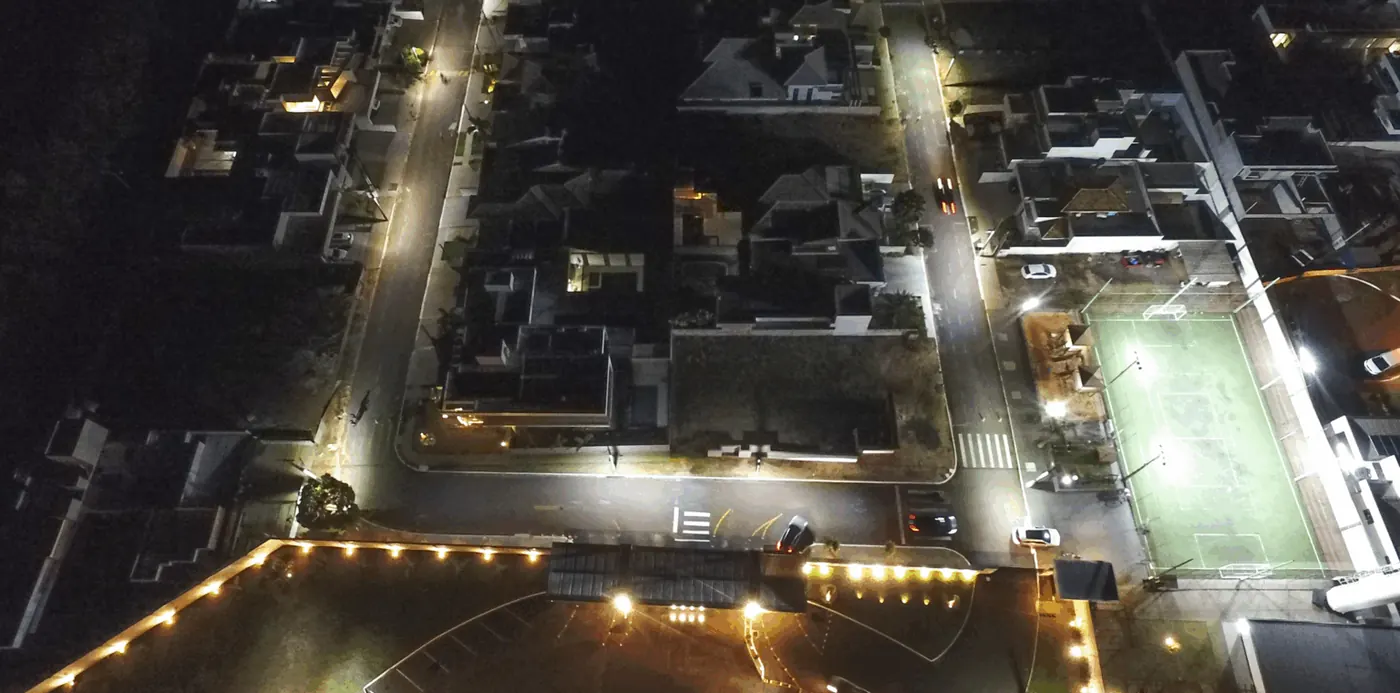 Residencial San Lorenzzo: iluminação LED — foto aérea 7 de 8