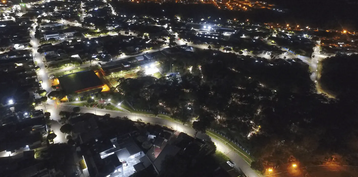 Iluminação pública LED em Terra Boa (PR) — foto aérea 6 de 28