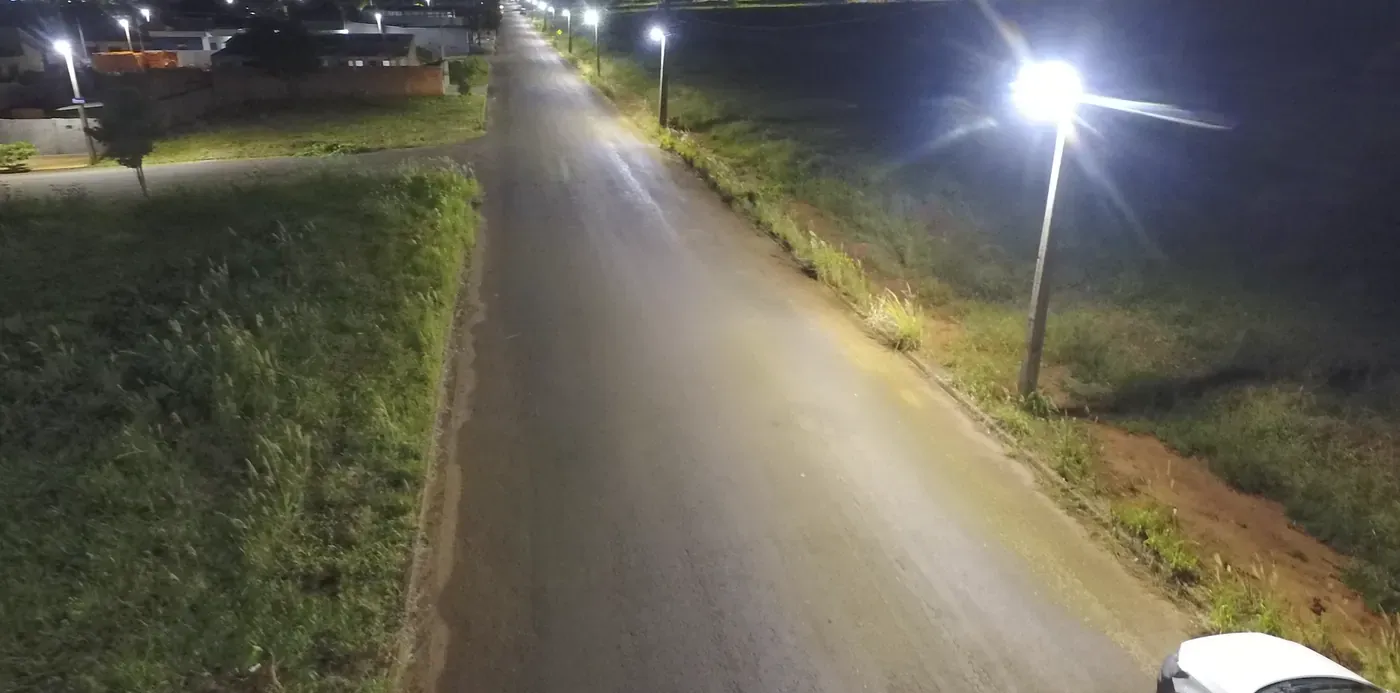 Via de acesso iluminado(a) pela Projeluz — Santa Fé, PR